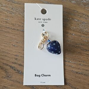 Kate Spade Blue Strawberry Bag OR Purse Charm Target X